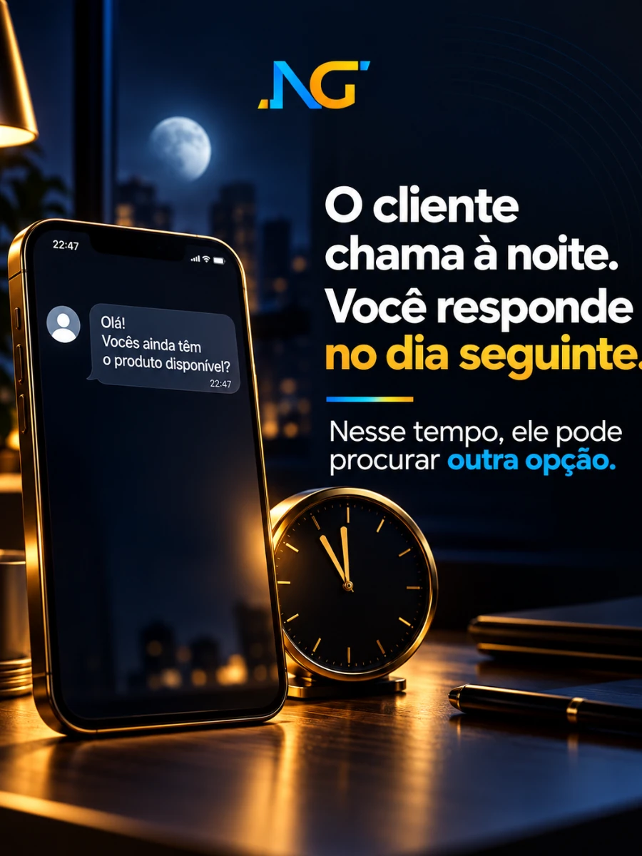 Vitrine do cliente da NexGold e o site dele aberto no celular